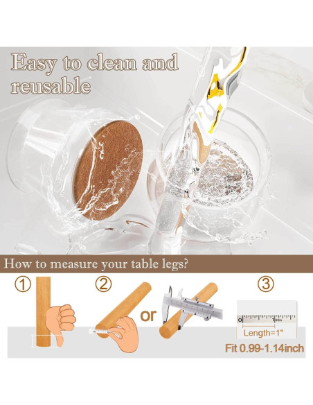 40 Protectores de Piso Silicona Cuiwos para Patas de Sillas