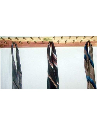 Soporte para Corbatas de Madera Woodlore 24 Ganchos