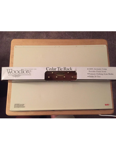 Soporte para Corbatas de Madera Woodlore 24 Ganchos