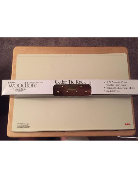Soporte para Corbatas de Madera Woodlore 24 Ganchos