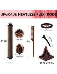 Rizador de Cabello Sin Calor KUREYON - Set 20 Piezas Jumbo 2