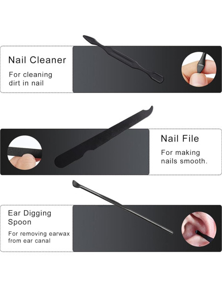 Set de Manicura Profesional 10 Piezas Moreplus con Estuche