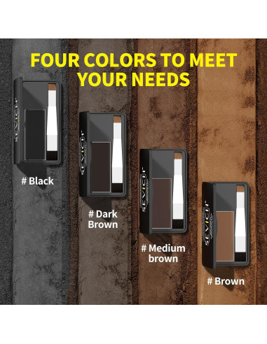 Polvo para Cabello SEVICH Negro 8g - Cubre Raíces y Canas