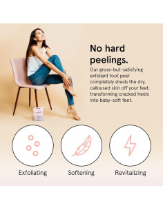 Mascarilla Exfoliante para Pies Grace & Stella - 4 Pares Lavanda 2