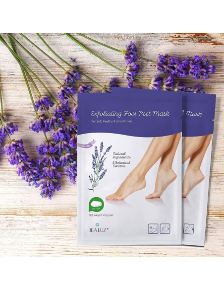 Máscara Exfoliante para Pies BEALUZ - 2 Pares, Suaves en 1-2 Semanas