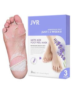 Mascarilla Exfoliante para Pies JVR - 3 Pares - Lavanda