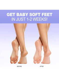 Mascarilla Exfoliante para Pies JVR - 3 Pares - Lavanda 2