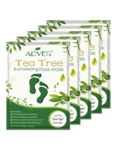 Mascarilla Exfoliante para Pies Lily Beauty - 5 Unidades