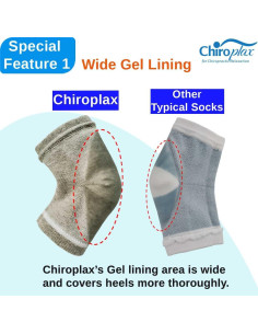Calcetines Hidratantes Chiroplax para Talones Secos - 2 Pares 2