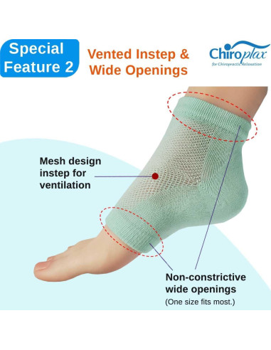 Calcetines Hidratantes Chiroplax para Talones Secos - 2 Pares