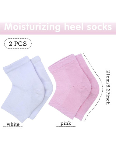Calcetines Hidratantes para Talones Secos y Agrietados - 2 Pares