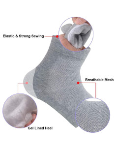 Calcetines de Gel Hidratantes Exptool para Talones - 3 Pares 2