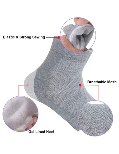 Calcetines de Gel Hidratantes Exptool para Talones - 3 Pares