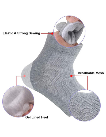 Calcetines de Gel Hidratantes Exptool para Talones - 3 Pares