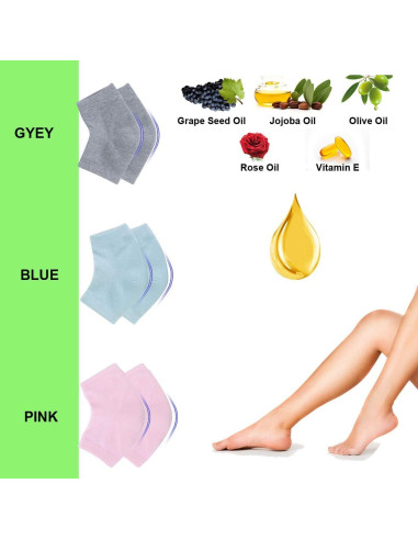 Calcetines de Gel Hidratantes Exptool para Talones - 3 Pares