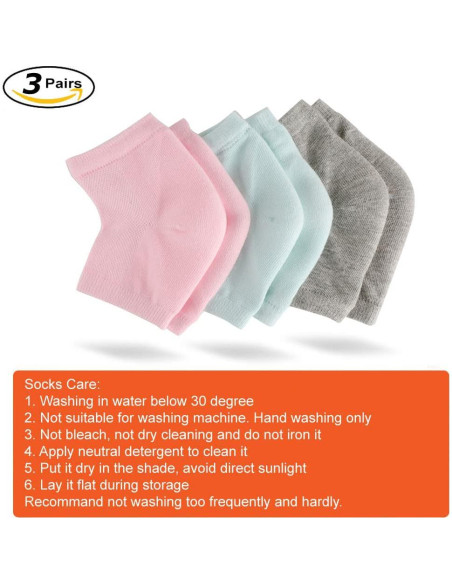 Calcetines de Gel Hidratantes CGBOOM para Talones Agrietados