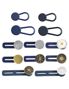 Extensores de Botones KAJUDA 12PCS Ajustables para Jeans