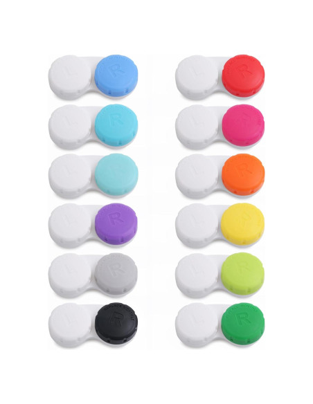 Estuche para Lentes de Contacto DEWSENSI - Paquete de 12 Multicolor
