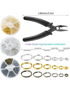 Kit de Anillos Abiertos FSWCCK 2070 Piezas 4mm a 12mm 2