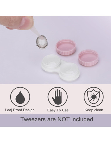 Estuche de Lentes de Contacto Colorido Kmchilj 12 Pcs Mini