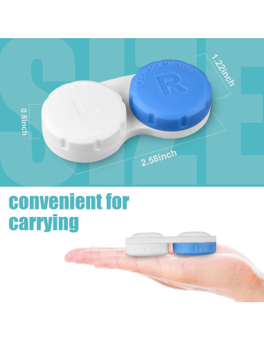 Estuche de Lentes de Contacto Multicolor 12 Piezas Lasiyanor