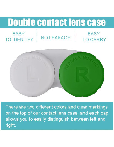 Estuche de Lentes de Contacto Multicolor 12 Piezas Lasiyanor