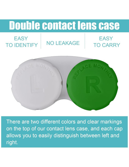 Estuche de Lentes de Contacto Multicolor 12 Piezas Lasiyanor