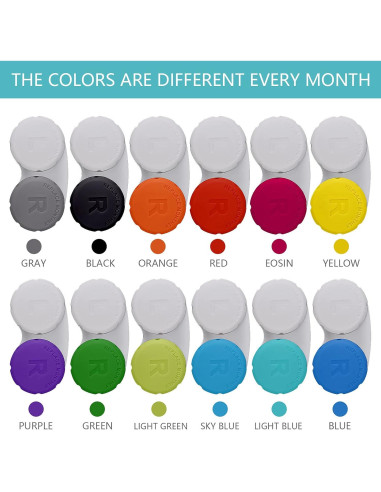 Estuche de Lentes de Contacto Multicolor 12 Piezas Lasiyanor