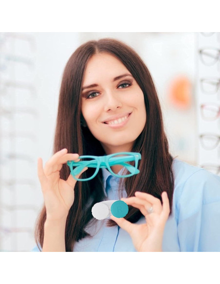 Estuche de Lentes de Contacto Multicolor 12 Piezas Lasiyanor