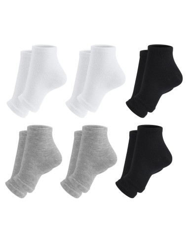 6 Pares de Calcetines Sin Dedos para Hombres Twistover - Algodón