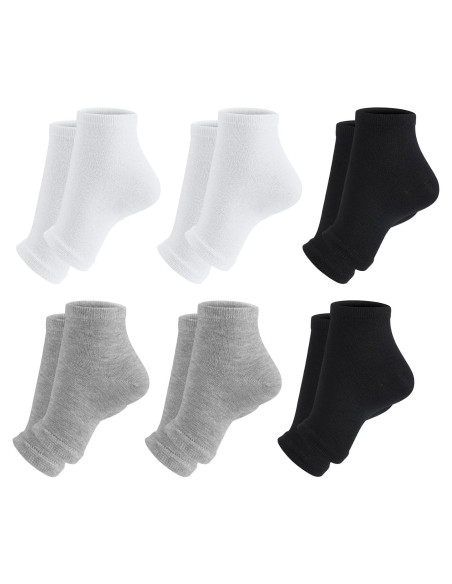 6 Pares de Calcetines Sin Dedos para Hombres Twistover - Algodón