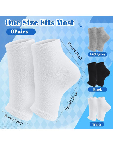 6 Pares de Calcetines Sin Dedos para Hombres Twistover - Algodón