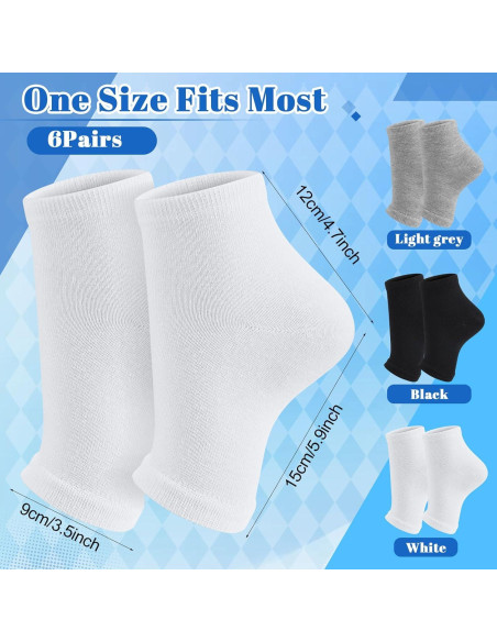 6 Pares de Calcetines Sin Dedos para Hombres Twistover - Algodón