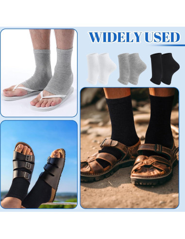 6 Pares de Calcetines Sin Dedos para Hombres Twistover - Algodón