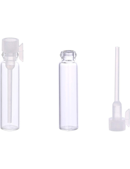 120 Frascos de Vidrio 1ml para Perfume y Aceites Esenciales