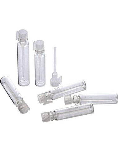 120 Frascos de Vidrio 1ml para Perfume y Aceites Esenciales