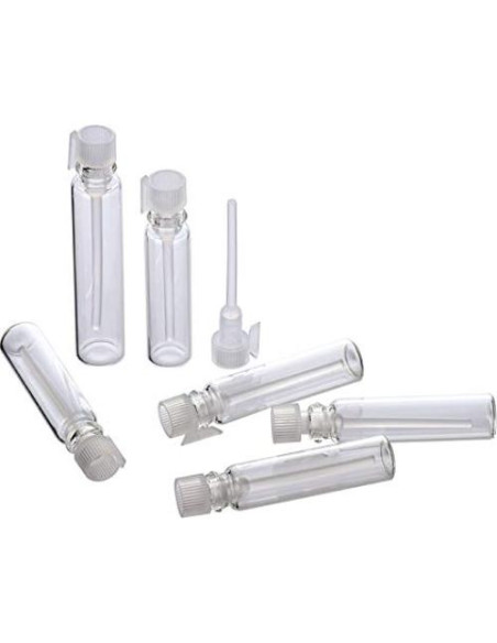 120 Frascos de Vidrio 1ml para Perfume y Aceites Esenciales