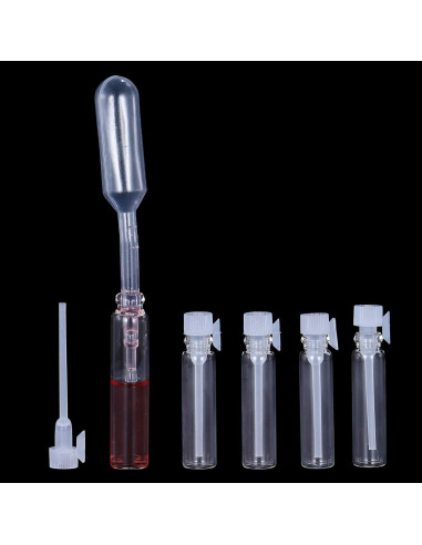 120 Frascos de Vidrio 1ml para Perfume y Aceites Esenciales