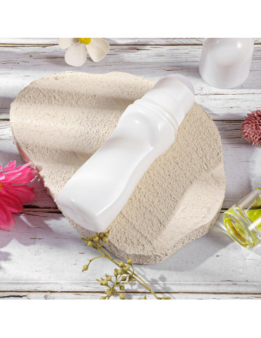 Set de 4 Botellas Rodantes Reutilizables 50ml JJUNW Blancas