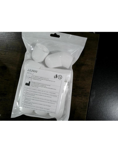 Set de 4 Botellas Rodantes Reutilizables 50ml JJUNW Blancas