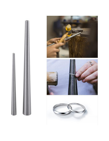 Agrandador de Anillos Acero Inoxidable 18.5cm y 27cm Joyería