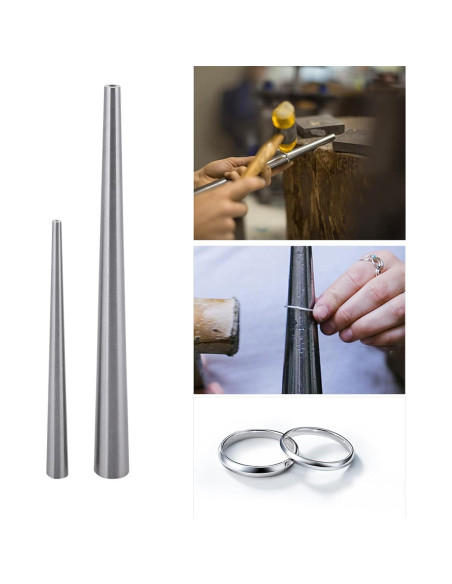 Agrandador de Anillos Acero Inoxidable 18.5cm y 27cm Joyería