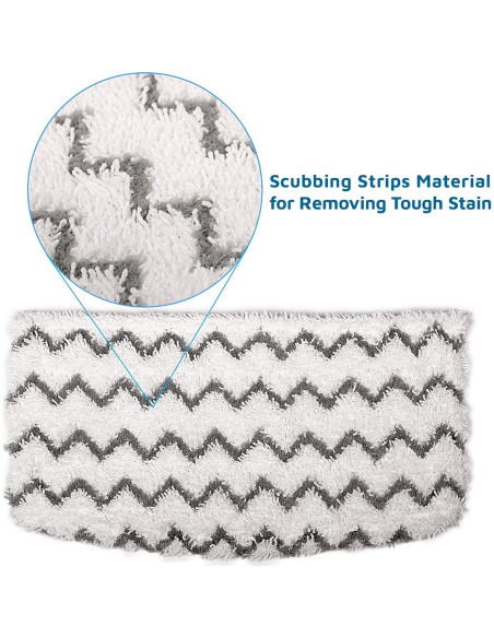 Paños de Reemplazo Microfibra Flammi para Mopas Shark S1000 - 4 Piezas