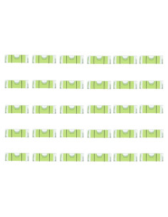 Nivel de Burbuja JYK 30pcs 6x20mm Acrílico Verde