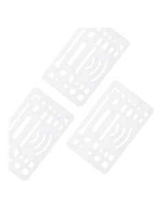 Escudos de Borrado Artibetter 3pcs Plástico Duradero 9.2x5.7cm