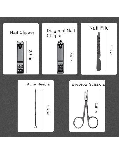 Set de Manicura Profesional 10 Piezas Moreplus con Estuche