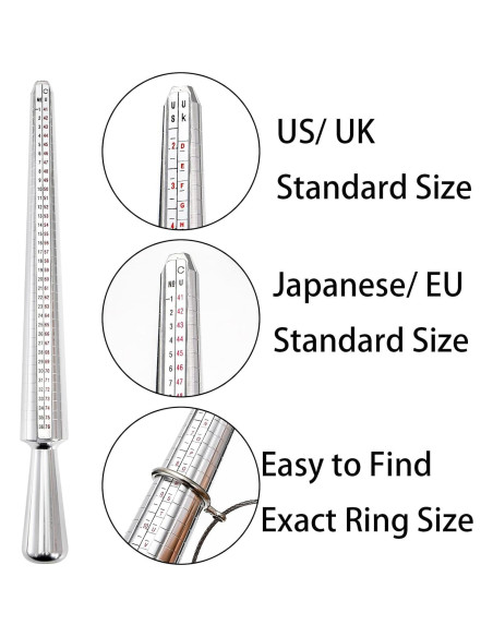 Set de Herramientas de Medición de Anillos TOPZEA 11 Piezas