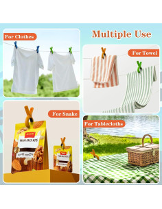 8 Clips Grandes para Toallas de Playa YILU, Antideslizantes, 4 Colores 2