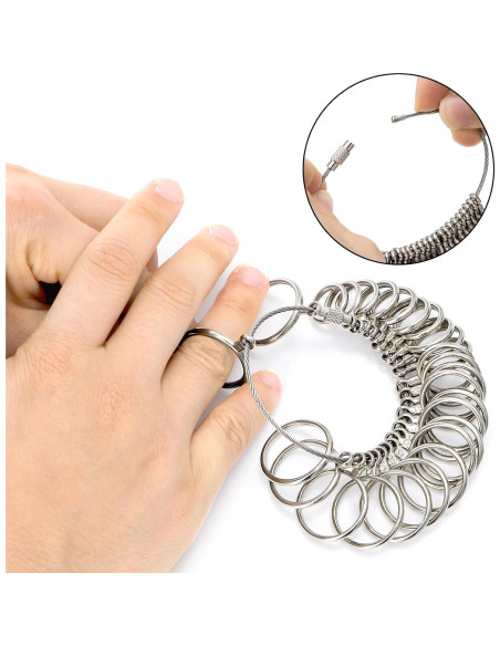 Set de Herramientas de Medición de Anillos TOPZEA 11 Piezas