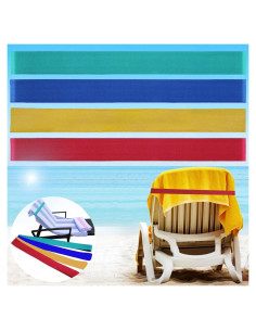 Bandas de Toalla de Playa Tlowesng - Paquete de 4, 88.9 cm